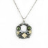 Michal Golan Moss Garden Riverstone Open Circle Necklace