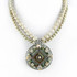 Michal Golan Moss Garden Riverstone Large Circle Beaded Necklace