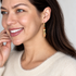 Michal Golan Peach Tree Pearl Bead Earrings
