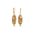 Michal Golan Peach Tree Pearl Long Oval Earrings