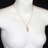 Michal Golan Peach Tree Pearl Long Oval Necklace