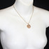 Michal Golan Peach Tree Pearl Small Circle Necklace I