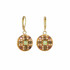 Michal Golan Byzantine Green Aventurine Circle Earrings