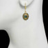 Michal Golan Byzantine Deep Green Abalone Oval Earrings