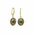Michal Golan Byzantine Deep Green Abalone Oval Earrings