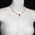 Michal Golan Byzantine Garnet Beaded Bar Necklace