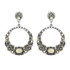 Michal Golan Sahara Riverstone Hoop Earrings