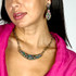 Michal Golan Teal Statement Earrings