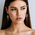 Michal Golan Teal Rectangle Earrings
