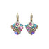 Michal Golan Teal Shield Earrings