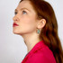 Michal Golan Teal Oval Earrings