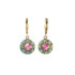 Michal Golan Teal Star Circle Earrings