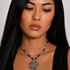 Michal Golan Teal Circle Necklace