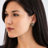 Michal Golan Metallika Hematite Circle Post/Clip Earrings