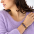 Michal Golan Violet Amethyst 3 Piece Bracelet