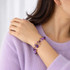 Michal Golan Violet Amethyst Charm Bracelet