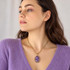 Michal Golan Violet Amethyst Oval Necklace
