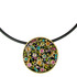 Michal Golan Midnight Garden Circle Pendant Necklace on Wire