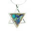 Iris Designs Poppy Star Of David Silver Necklace