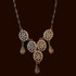 Michal Negrin Classic Oval Crystals With Tear Drops Necklace