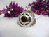 God Will Guard You Silver Evil Eye Pendant With Gold Star Of David And Onyx Stone