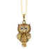 Andrew Hamilton Crawford Necklace Crystal Owl Gold