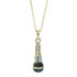 Andrew Hamilton Crawford Microphone Pendant Gold Necklace
