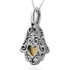 5 Metals Hamsa Hand Pendant By Haari