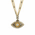 Evil Eye Necklace - Gray, Medium Eye With Crystal by Michal Golan