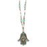 Michal Golan Green And Purple Necklace