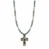 Small Blue Golan Cross Necklace