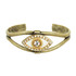 Michal Golan Jewelry Medium Evil Eye Cuff White Bracelet