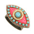 Pink Evil Eye with Teal Center ring from Michal Golan Jewelry