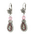 Pink Anat Jewelry Silver Blossom Nouveau Glam Earrings
