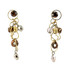 Anat Jewelry Brown and Gold  Earrings