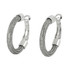 Silver Hoop Round Motion earrings from Anat Jewelry