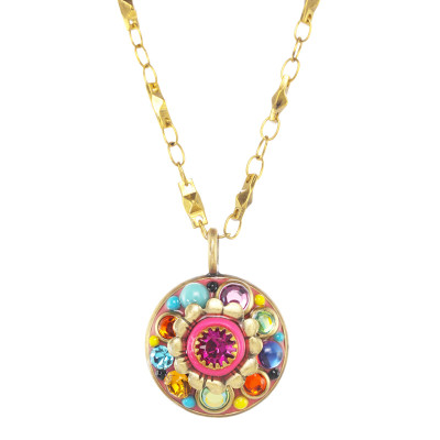 Michal Golan Michal Golan Neon Pink Flower Pendant