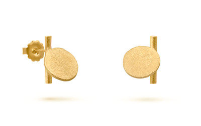 Joidart Flower Bloom Extra Small Gold Earrings