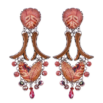 Ayala Bar Soul Fire Falling Leaves Earrings