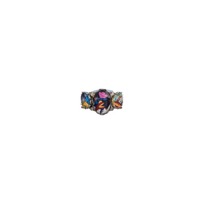 Ayala Bar Candy Twist Artistic Glass Adjustable Ring