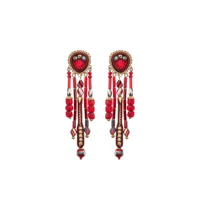 Red Bazaar Crimson Ritual Earrings
