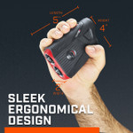 Bushnell Golf Tour V5 Shift laser rangefinder demonstration photo of sleek ergonomical design. Bushnell Golf Tour V5 Shift laser rangefinder demonstration photo of sleek ergonomical design.