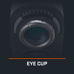 Detailed view of replacement eye cup for Tour V4, Tour V4 Shift, and Hybrid rangefinders.