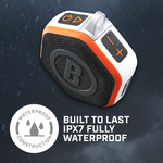Graphic of Wingman Mini in rain with text, Built to last IPX7 fully waterproof Graphic of Wingman Mini in rain with text, Built to last IPX7 fully waterproof
