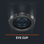 Detailed view of replacement eye cup for Tour V6 rangefinder.