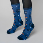 Laser Rangefinder socks on model.