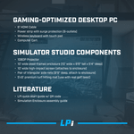 Graphic of Simulation Components including Gaming-Optimized Desktop PC Graphic of Simulation Components including Gaming-Optimized Desktop PC
