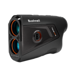 The Bushnell Golf Tour V7 Shift rangefinder features advanced golf technology including Slope-Switch, PinSeeker with Visual JOLT, dual-color OLED display, 6x magnification, and weather-resistant design for precise distance measurement on the course.