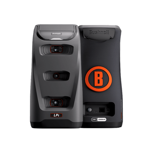 Bushnell LPi Launch Monitor (front/back view). A professional indoor golf launch monitor.