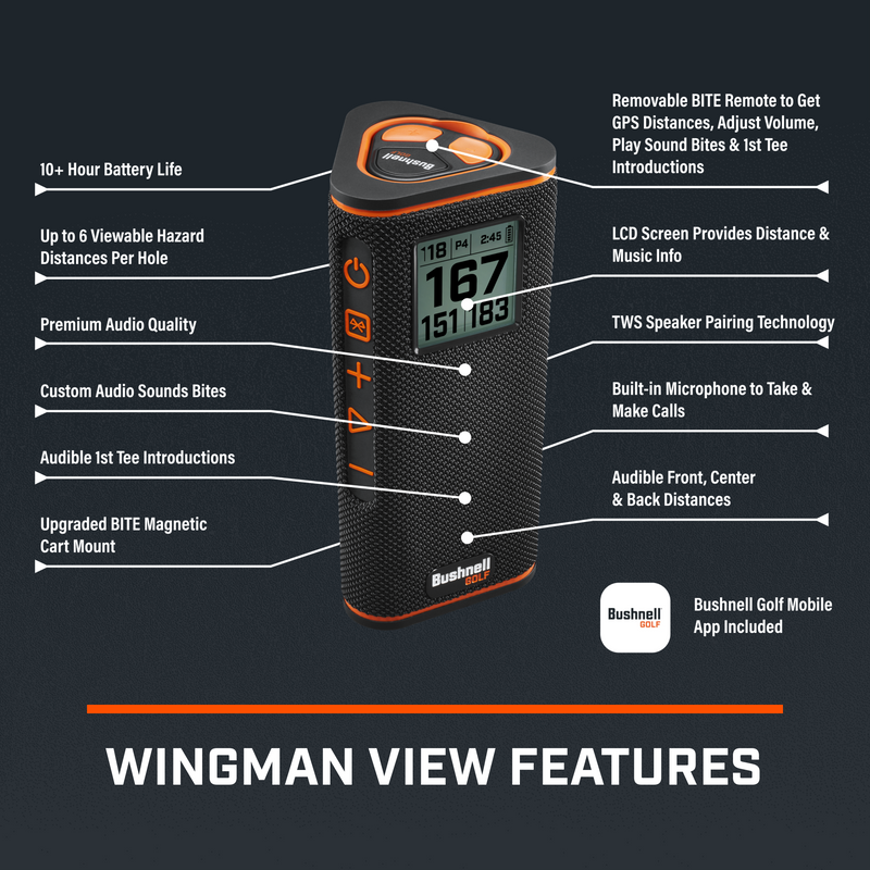 Speaker Bushnell App Review Wingman View Golf Cart Speaker Golf